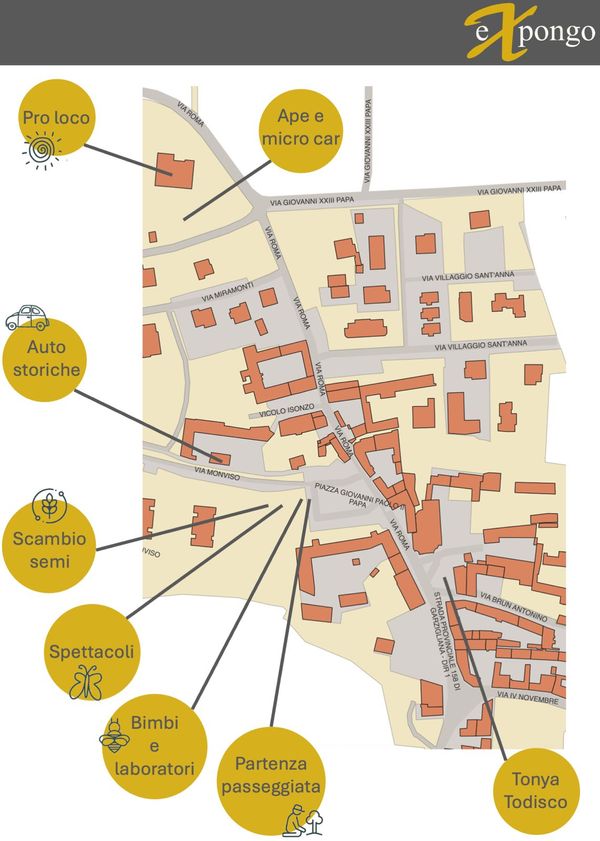 Mappa della Fiera Expongo Garzigliana 2025 - Anteprima